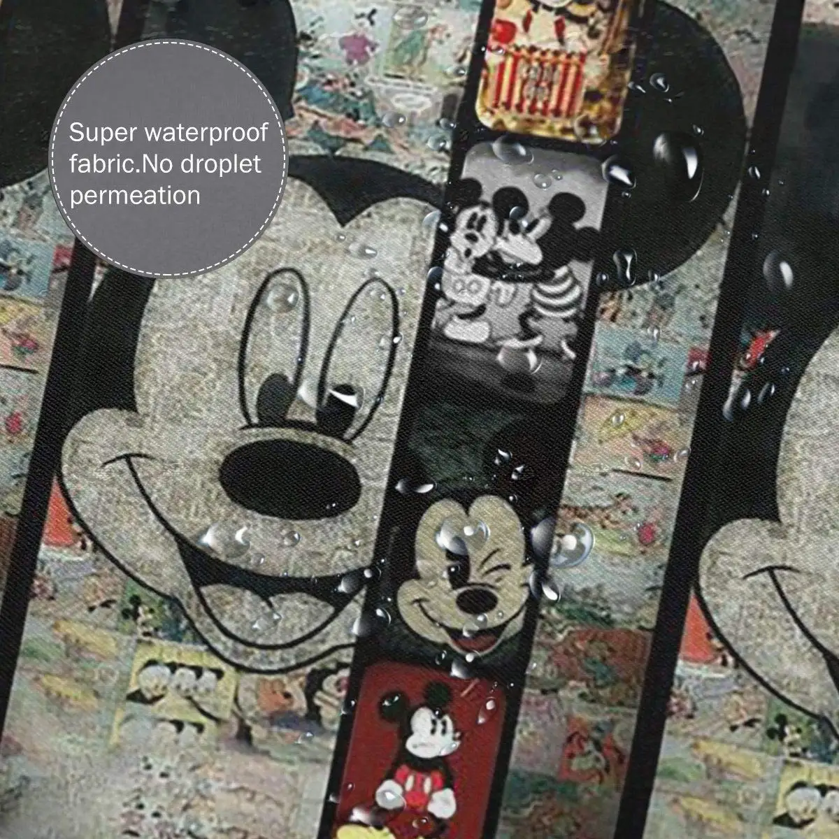 

Mouse Background Printed Shower Curtain,Polyester Fabric Bathroom Decor