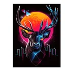 Термоклейкие нашивки с изображением оленя, овечьей шкуры