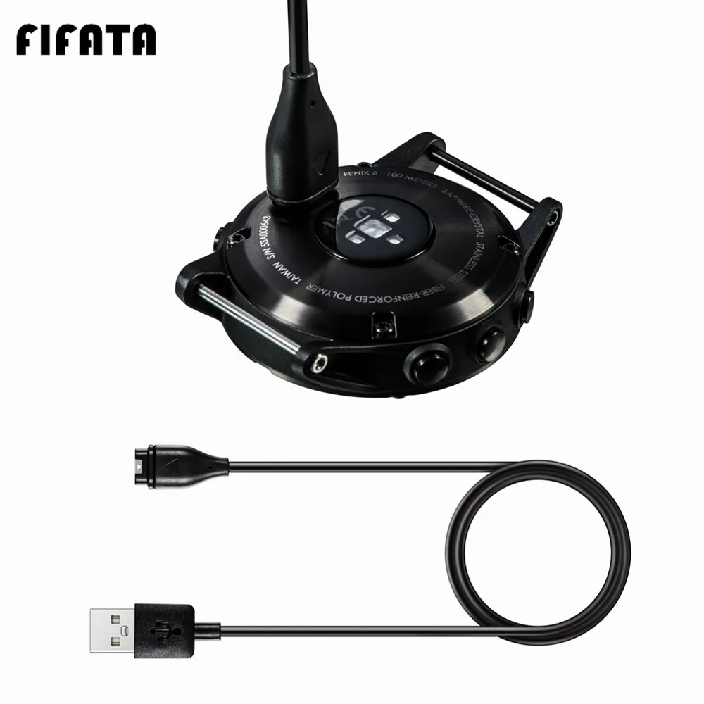 FIFATA USB Charger Fast Charging Data Cable For Garmin Fenix 6 6S 6X 5 5S 5X Vivoactive4S 4 3 Forerunner245 935 Venu Power Cable