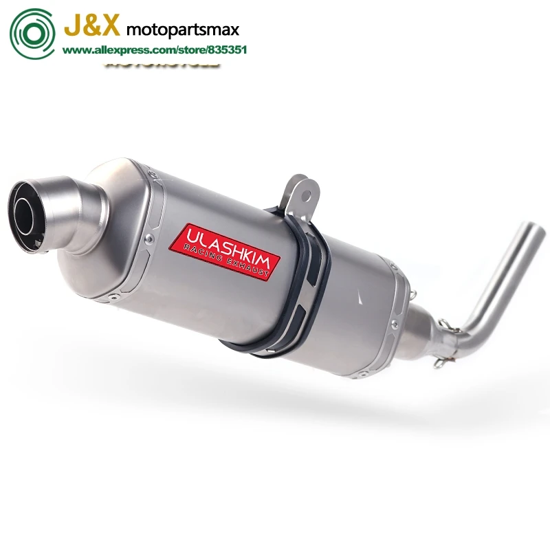 

Motorcycle Exhaust Muffler Link Pipe Carbon Fiber Exhaust middle Pipe Escape FOR honda GROM MSX125 MSX 125 2013-2015 slip on