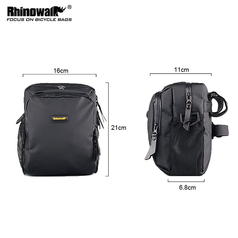

Rhinowalk Bicycle Bag Waterproof MTB Bike Front Frame Tube Folding Bike phone cycling bag bike accessories T92