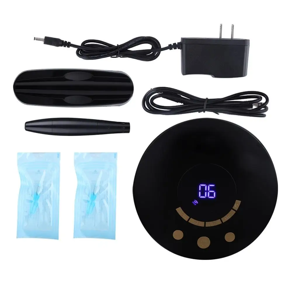 

Top Grade Special LCD Display Tattoo Machine Semi Permanent Makeup Eyebrows Lip Tattoo Machine Gun Fit For Screw Head Needles