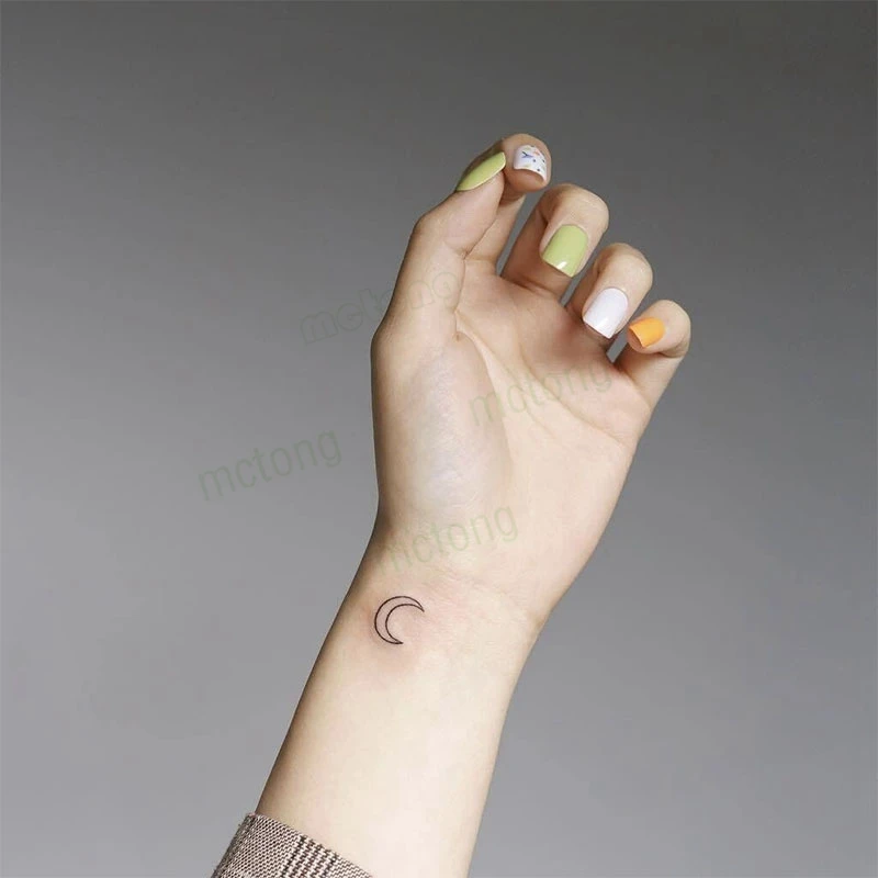 Водонепроницаемый временная татуировка стикер свежий Ins Стиль Цвет сердце