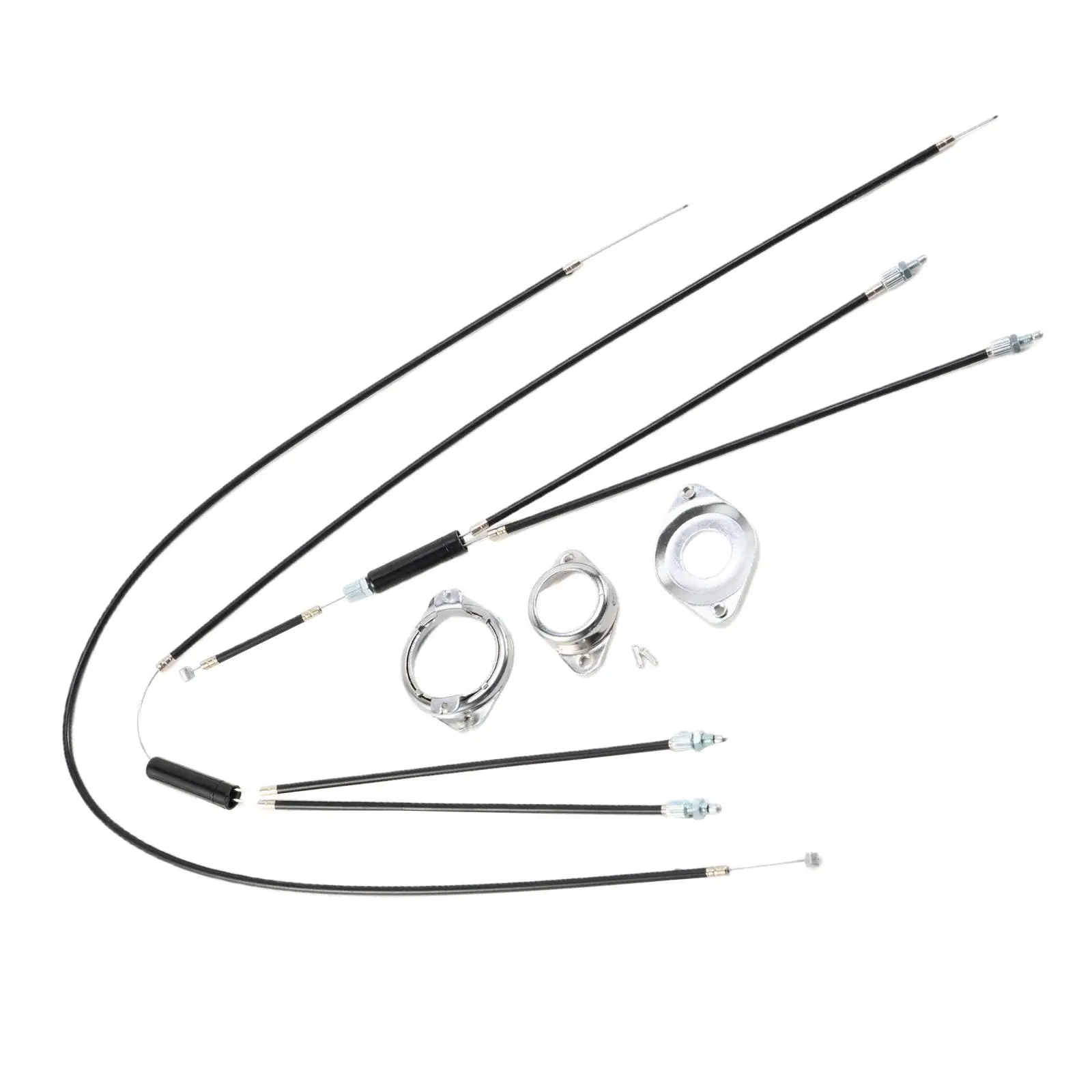 

Premium Bike Gyro Brake Cables Front + Rear (Upper + Lower) Spinner Rotor