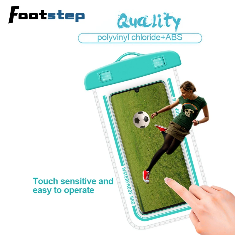 Waterproof Phone Pouch Drift Diving Swimming Bag Underwater Dry Bag Case Cover For Phone Water Sports Beach Pool Skiing 7.2 inch