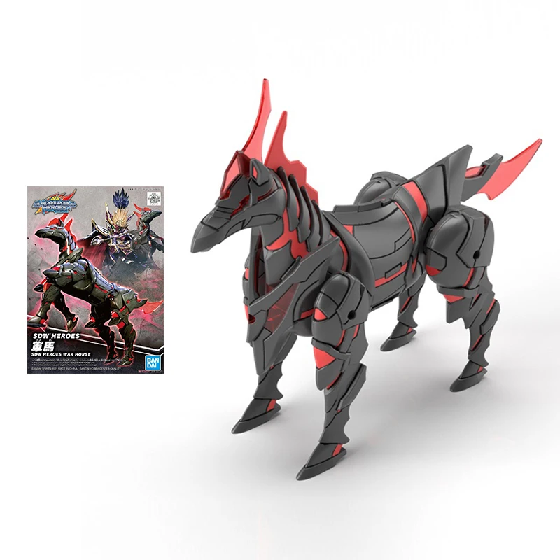 

Bandai Gundam Model Kit Anime Figure SD GUNDAM WORLD HEROES Army Horse Genuine Action Toy Figure Toys for Children
