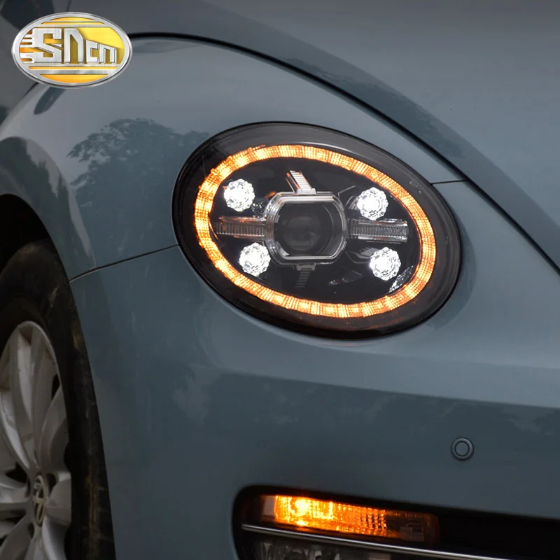 

SNCN Car Styling LED Headlight Assembly For Volkswagen Beetle 2014 - 2019 Sequential Turn Signal Lamp LED DRL Head Lamp