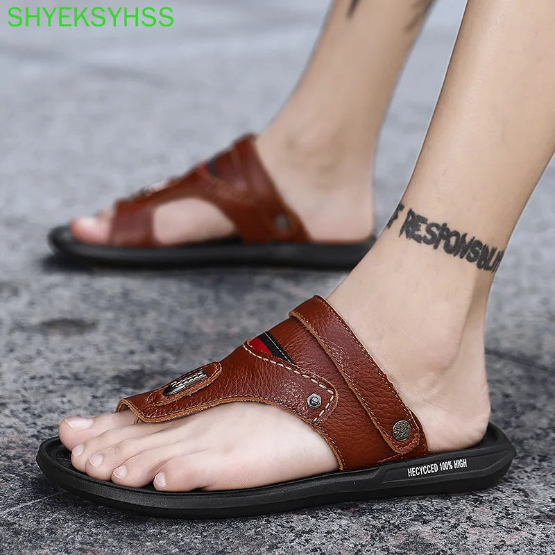 

Mens Cool Fashion Summer Sandals Outdoors Men's Sandals Personality Slip on Large Size Casual Sandals 2021