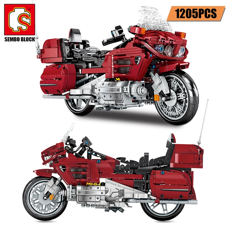 Конструктор Городской Классический механический технический мотоцикл гоночный