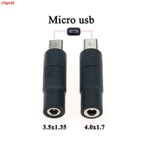 2pcs 4 0x1 7 3 5x1 35mm 5pin dc power female to micro usb male plug connector for android smartphone tablet charger converter