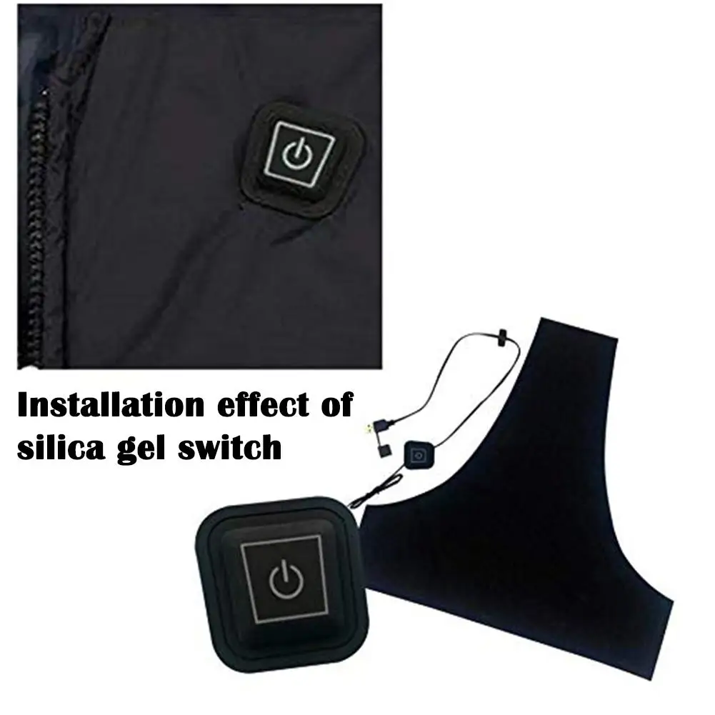 Моющаяся USB электрическая грелка 5 В 3 шестерни Регулируемая термальная одежда