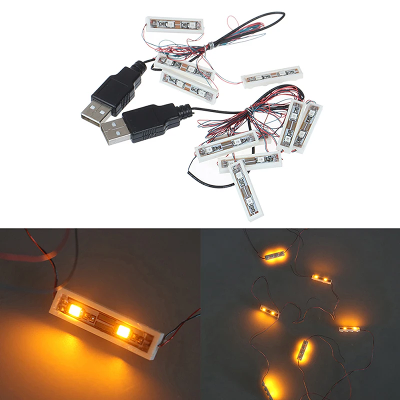 6 in1 Универсальный USB кирпич светодиодный для Diy строительные блоки городских