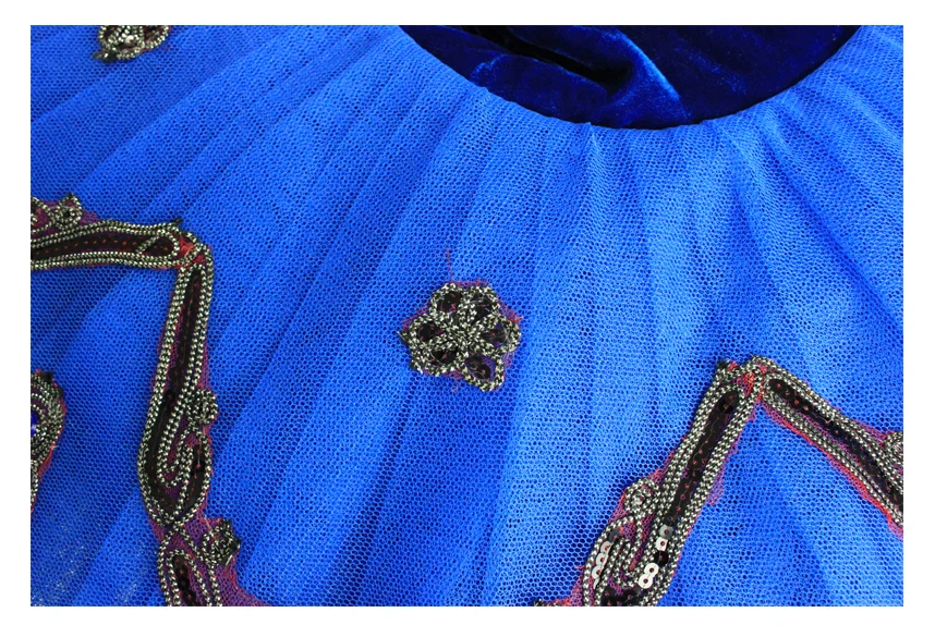 Голубая бархатная 12-слойная тюль для взрослых профессиональная пачка на заказ