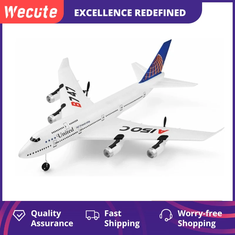 Wecute XK Φ B747 BOYIN 747 510 мм Wingspan EPP 2 4 ГГц двухмоторный радиоуправляемый самолет RTF Дрон