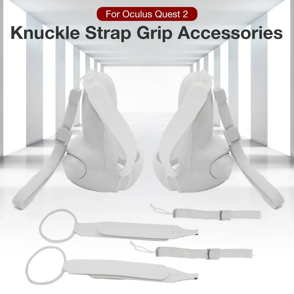 1Pair Knuckle Strap Handle Grip Strap For Oculus Quest 2 VR Touch Controller Adjustable Wrist Straps For Quest2 VR Accessories
