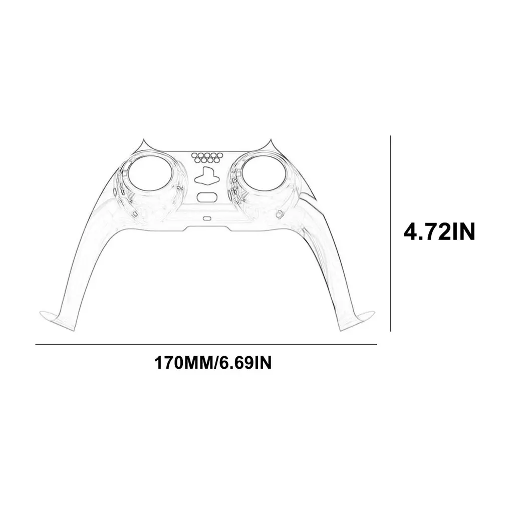 

Decorative Strip For PS5 Controller Joystick Handle PC Decoration Strip For P5 Gamepad Controle Decorative Shell Cover