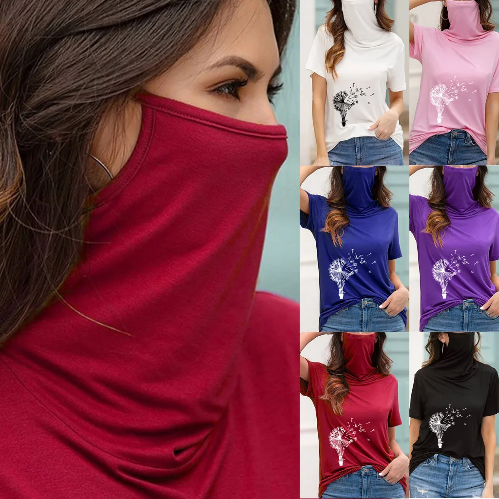 Женская Пыленепроницаемая маска для лица с высоким воротом повседневный