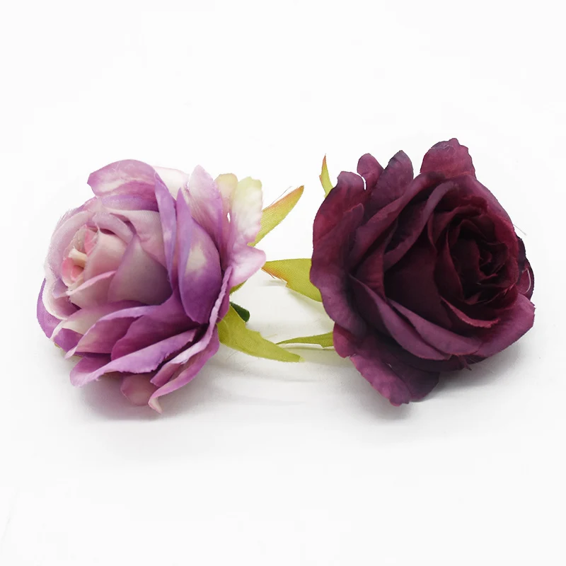 

100 Pieces Artificial flowers Girl headdress Wrist flower Home decoration accessories Wedding Diy scrapbook New house decoration