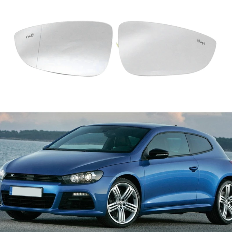 Зеркало ЗАДНЕЕ ЛЕВОЕ и правое с подогревом для Jetta Passat B7 Bettle Scirocco 3C8857521