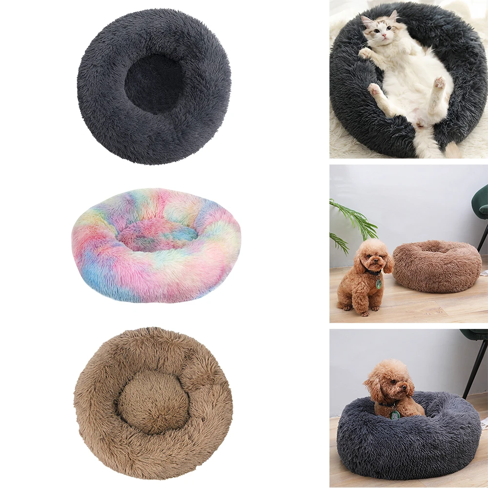 Длинные Плюшевые лежанки для собак кровать питомцев Конура супер мягкий