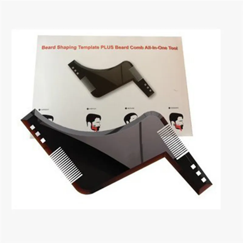 Шаблон для придания формы бороде мужчин расческа волос черные мужские расчески