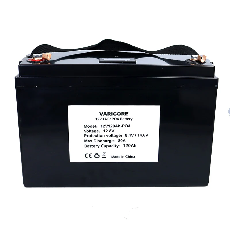 12V 120AH 4S LiFePO4 Батарея 12 8 V литиевая Мощность батареи 4000 циклов для RV Кемпер гольф