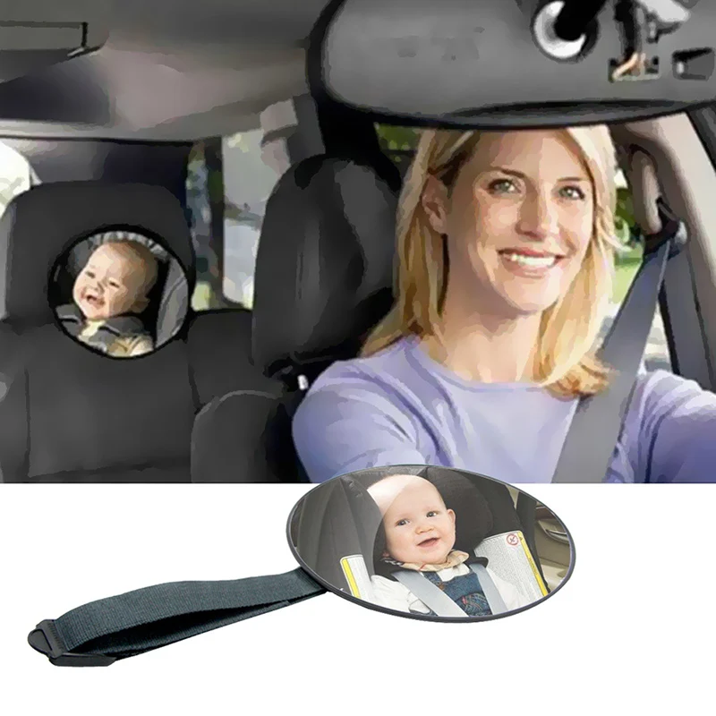 

Car Safety View Back Seat Mirror Baby Car Mirror Children Facing Rear Ward Infant Care Square Safety Kids Monitor 17*17cm