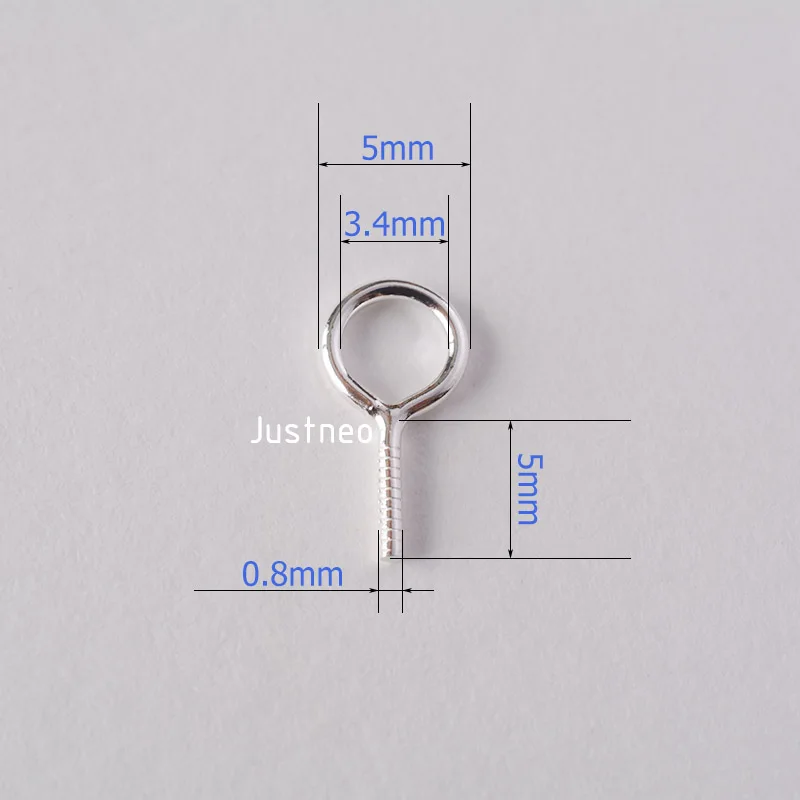 Булавка под глаза из серебра 925 пробы для изготовления ювелирных изделий |