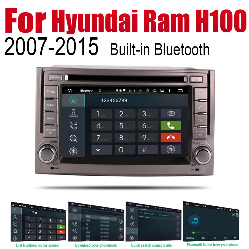 Автомобильный радиоприемник ZaiXi на Android стерео DVD GPS навигация для Hyundai Ram H100 2007 2015 Bt
