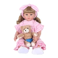 55CM Lifelike Reborn Doll Newborn Baby Doll Realistic Baby Toys very soft full body silicone girl doll Birthday Gift Fashion