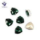Янруо 4706 Изумрудное стекло шитье хрустальные когти камни страз стразы зеленый сделай сам Ремесло драгоценные камни для обуви ювелирных изделий