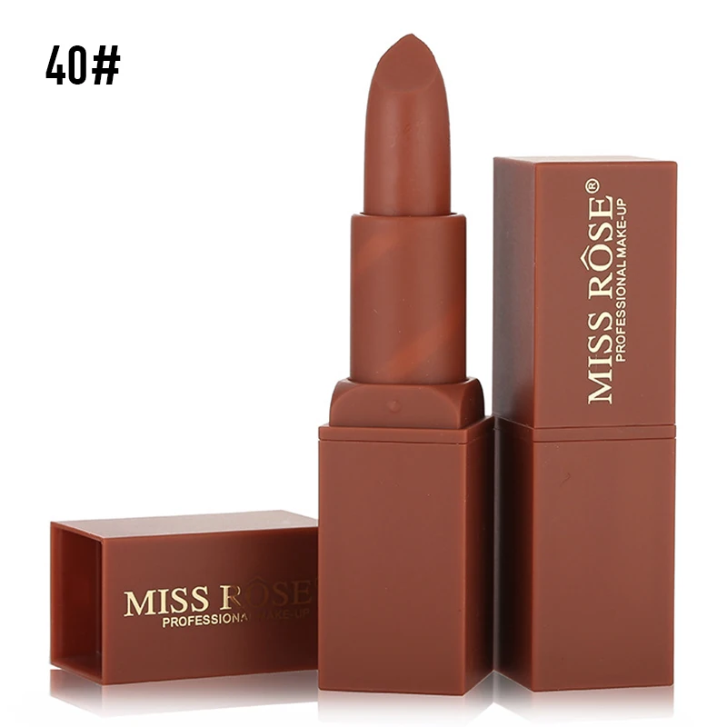 MISS ROSE, 11 цветов, красная матовая губная помада, блеск для губ, квадратная трубка, увлажняющий, стойкий, водостойкий, оттеночный бальзам для губ, макияж, TSLM1