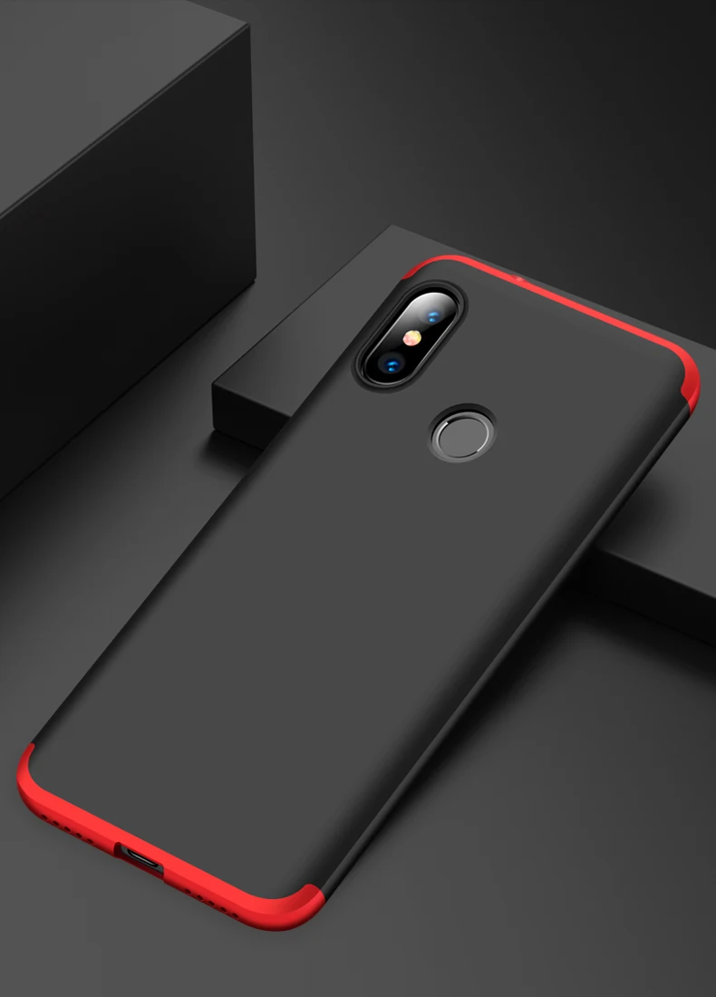 Xiaomi mi A2 Lite чехол Red mi 6 Pro Чехол с защитой на 360 градусов чехол для телефона для Xiaomi mi A2Lite Red mi 6Pro со стеклянной пленкой