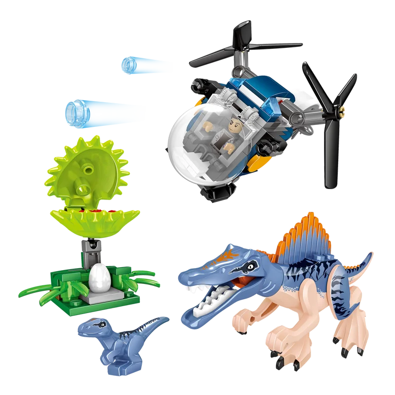 Набор для сборки динозавров T Rex игрушечные строительные блоки белый индоминус