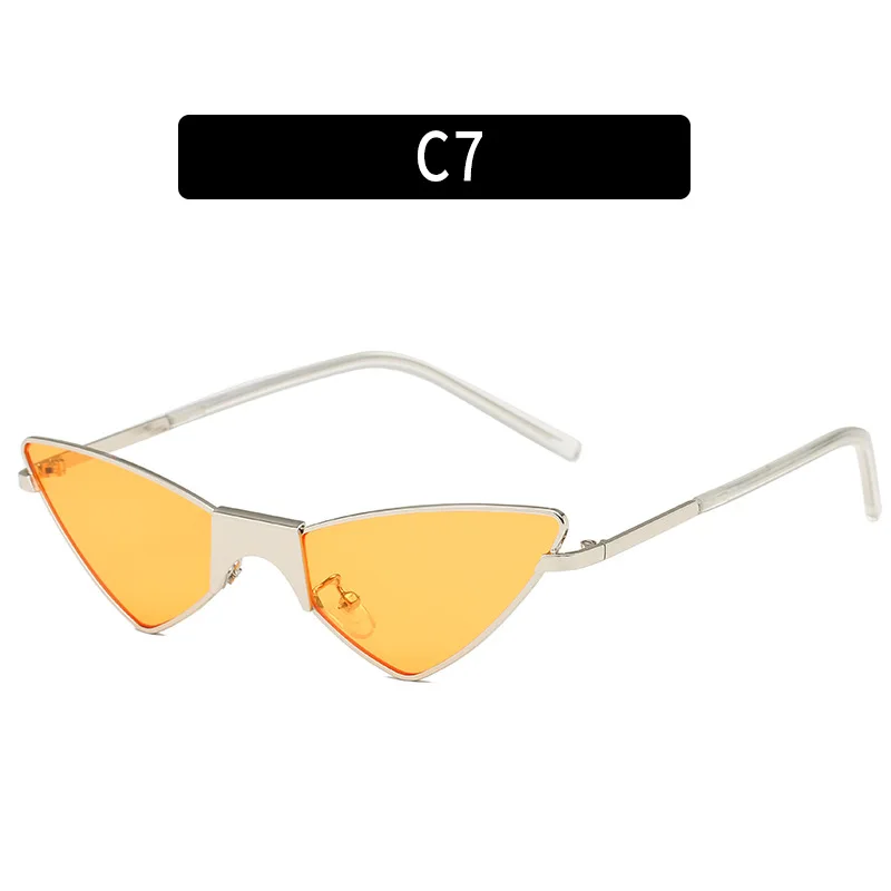 

Vintage Fashion Cat Eye Sunglasses Retro Triangular Eyewear Women Marine Lenses Sun Glasses Oculos De Sol UVe Sol UV400 Hot Sale