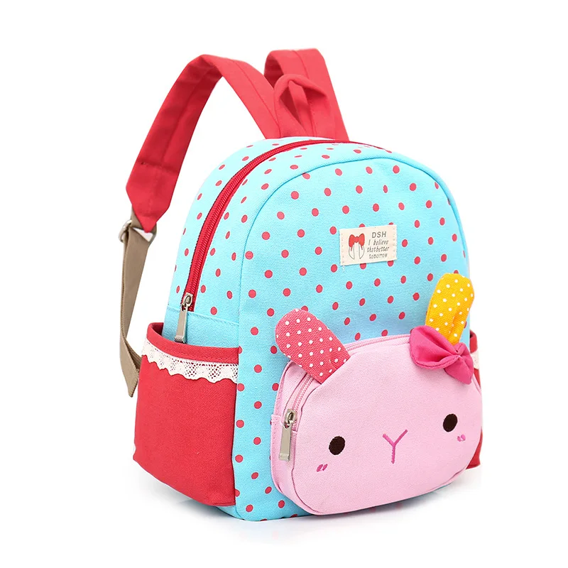 "Детский Школьный рюкзак с объемным кроликом для детского сада, детский рюкзак с мультипликационным принтом для девочек, модный детский рюк..."