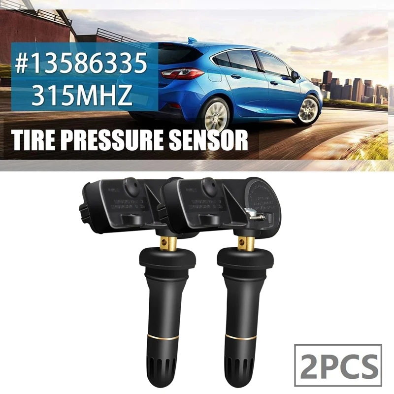 

2PCS Tire Air Pressure Sensors TPMS for Buick Cadillac GMC Chevrolet Chevy Malibu Silverado 13586335 15922396 13581558