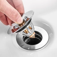 50hotpop up drain filter good sealing capacity waterproof push type household basin replaceable bounce sink drain plug for bath