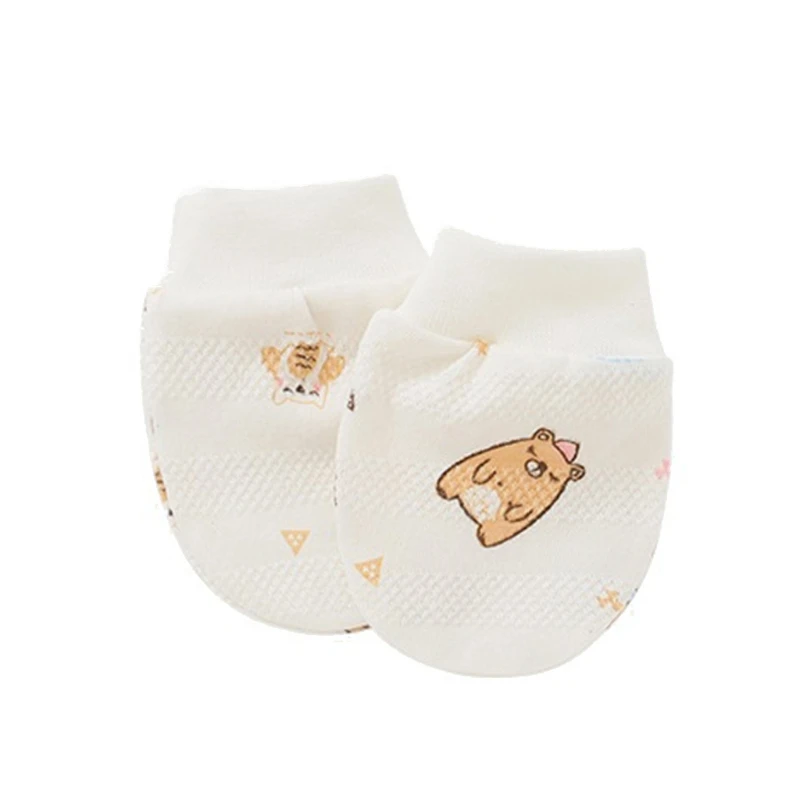 

1 Pair Cotton Baby Infant Anti Scratching Gloves Newborn Protection Face Mittens