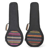 portable nylon mandolin gig bag folk style dual shoulder backpack soft sponge pad carry case musical instrument accessories