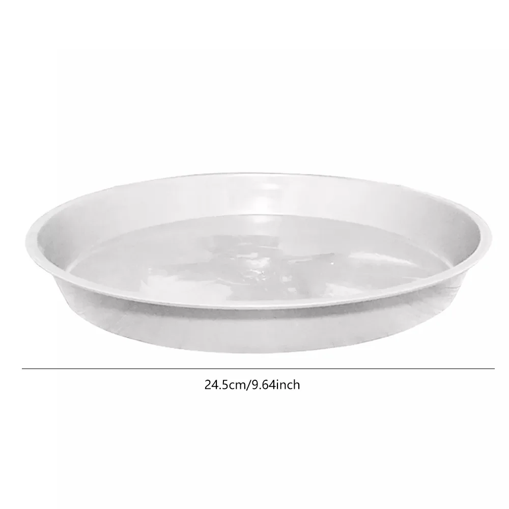 

10 PCS Plant Saucer Drip Trays Corrosion Resistant Round Plastic Plant Flower Pot Tray for Indoor Outdoor Home Garden