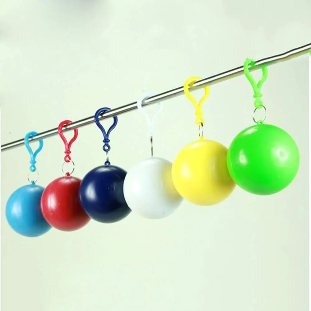 2 шт переносной плащ Дождевик Пончо унисекс дождевик брелок мяч|Плащи| |