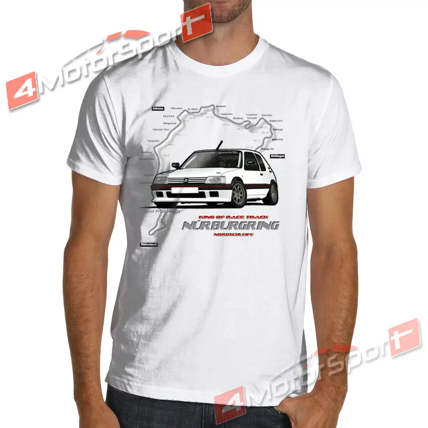 Гоночная футболка для Peugeot 205 Gti|Мужские футболки| |