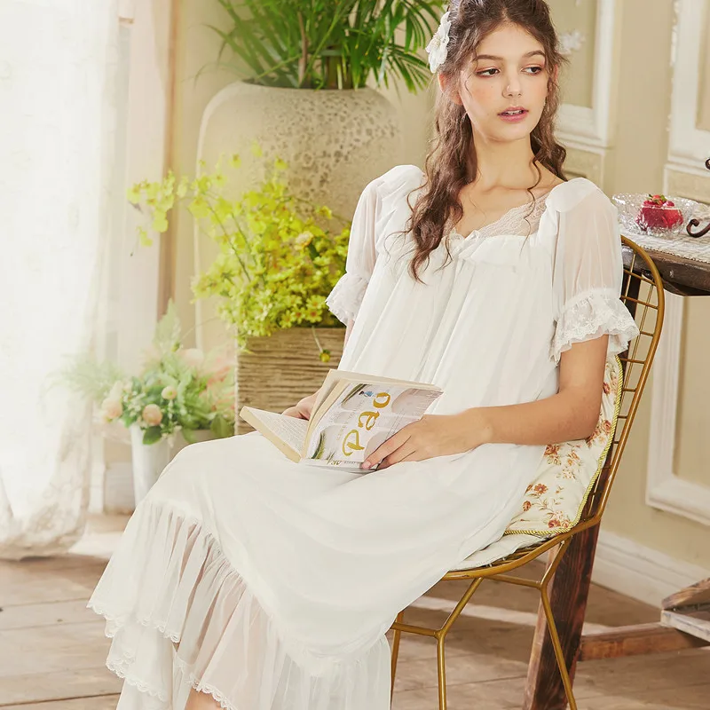 2019 сексуальная одежда для сна в викторианском стиле ночное платье винтажная