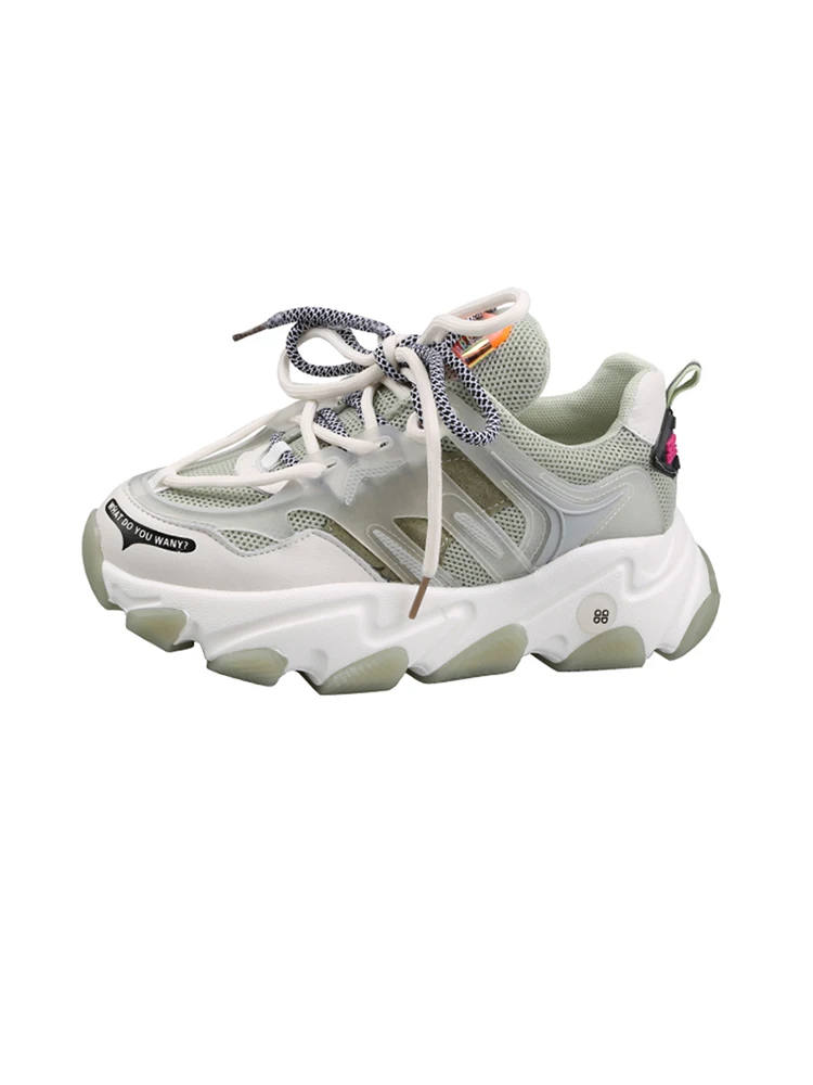 

Net Red Dad Shoes Female, Spring 2020) New Shoes Thick Ultra Fire Wild Increased Casual Sneakers Ins-Music of the Tide