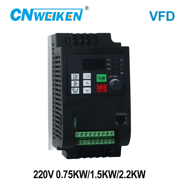 Инвертор шпинделя привода переменного тока 1.5kw/2.2kw 220v преобразователь частоты