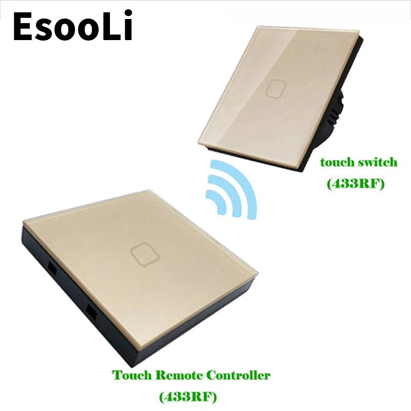 EsooLi ЕС стандарт 1/2/3 Gang 2 Way Белый беспроводной дистанционный светильник ель света