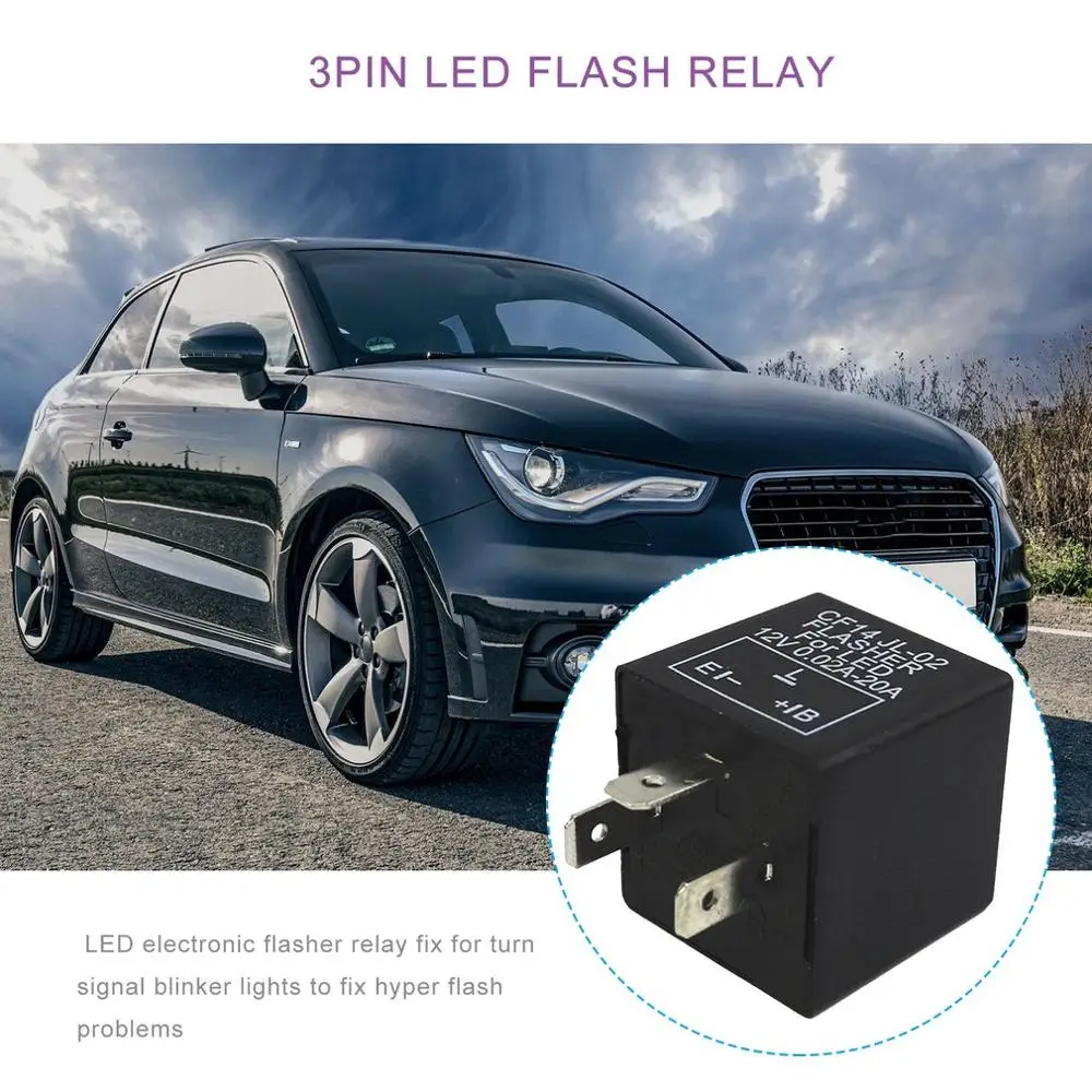 High Quality 3 Pin LED Electronic Flasher Relay Automotive Flash Car CF14 | Автомобили и мотоциклы