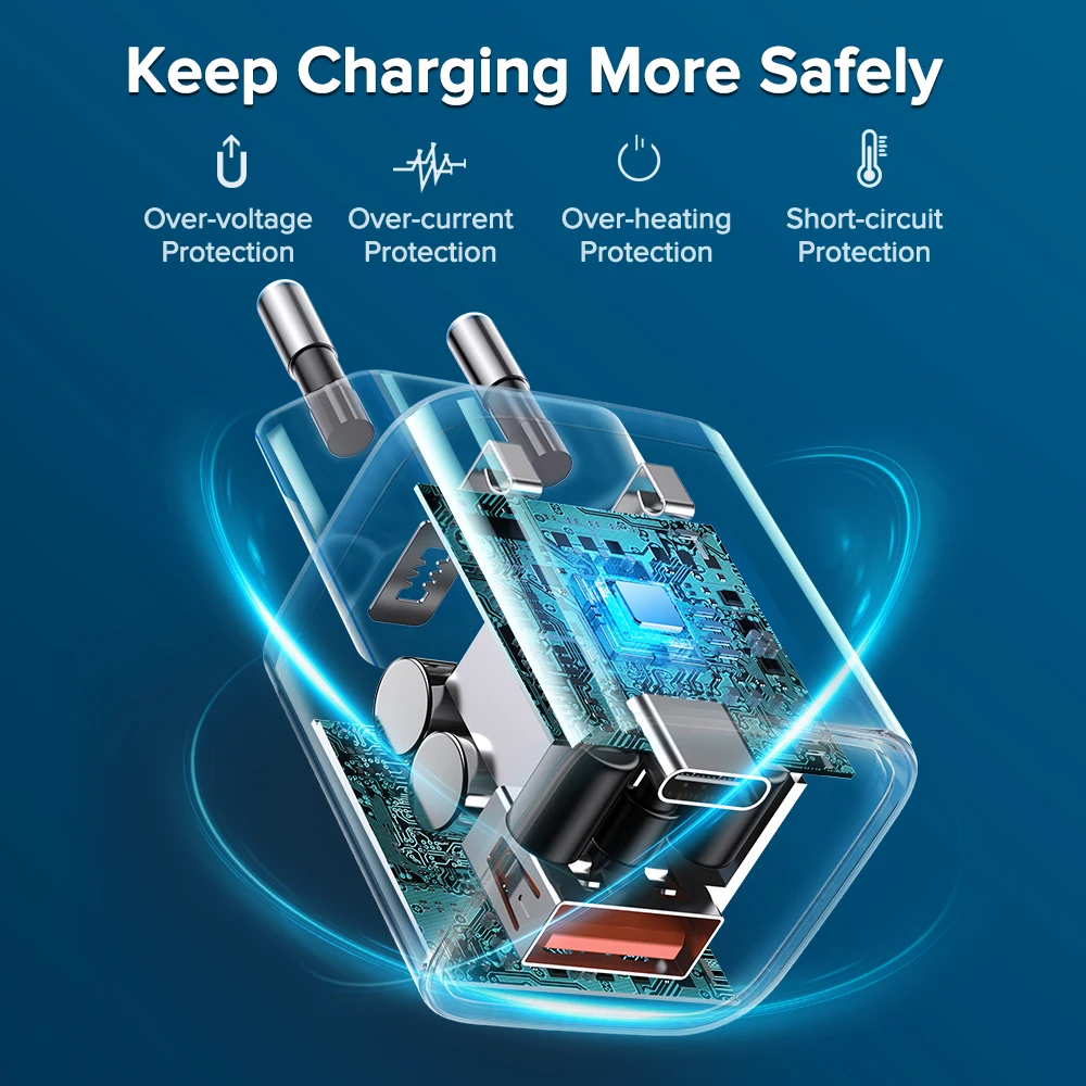 joyroom 20w fast charger for iphone 13 12 11 pro max 30w usb type c pd charger quick charge 3 0 portable charger for xiaomi free global shipping