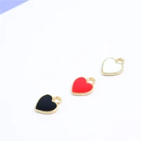 10pcslot new resin heart shaped dangle pendant earring party jewelry birthday gift womans dripping oil accesories earrings